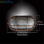 Retro Moisture Explosion-proof Outdoor Wall Light Vintage Waterproof E27 Ceiling Lamp Outdoor Wall & Porch Lighting cicilighting