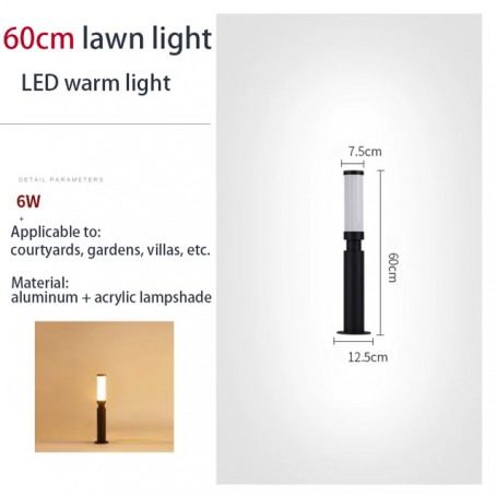 Simple LED Lawn Light Outdoor Garden Decor Yard Decoration Lawn Lamp Patio Hotel Park Landscape IP55 Waterproof 220V 240V 260V