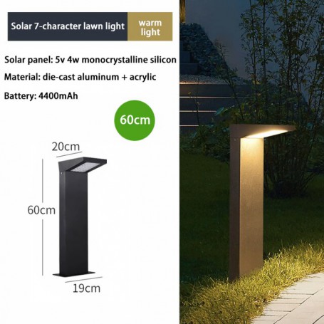 IP55 Lawn Lamp Outdoor Garden Lights Landscape Garden Decoration 7-character Solar LED Light Solar Pathway Lights Outdoor