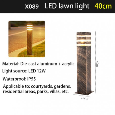 12W IP55 Waterproof Modern LED Lawn Light Outdoor Garden Decor Yard Decoration Lawn Lamp Patio Hotel Park Landscape 220V 240V