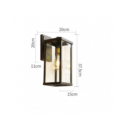 Outdoor Wall Lamp Waterproof Modern Villa Corridor Garden Aluminum Exterior Wall Garden Walkway Simple Balcony Gate Terrace Lamp