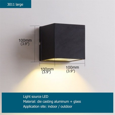 OULALA Outdoor LED Wall Lamp Waterproof Patio Sconces Creative Decorative For Porch Staircase Garden Villa