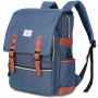 Modoker Vintage Laptop Backpack With USB Charging Port Lightweight School College Bag Rucksack Fits 15-inch Notebook