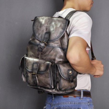 Backpack Leather Casual Fashion Heavy Duty Travel School