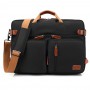Convertible Backpack 15.6/17.3 Inch Laptop Backpack Messenger Shoulder Bag Nylon Waterproof Business Travel Backpack