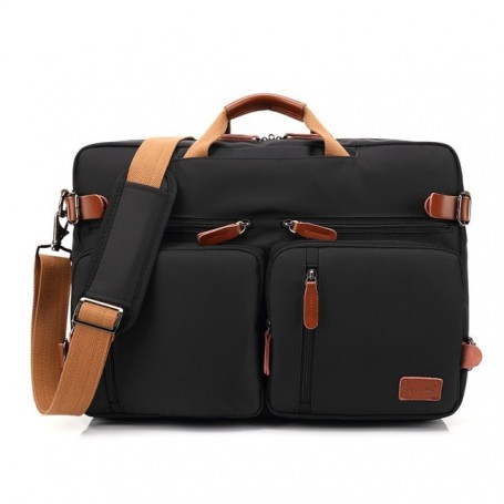 Convertible Backpack 15.6/17.3 Inch Laptop Backpack Messenger Shoulder Bag Nylon Waterproof Business Travel Backpack