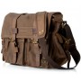 Messenger Bag I AM LEGEND Will Smith military Canvas + Genuine leather Canvas Shoulder Crossbody Bag Casual