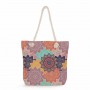 Tote Bags Casual Mandala Floral Handbags For Lady Traveling Beach Bags Women Thick Rope Eco Reusable Shopping Bag