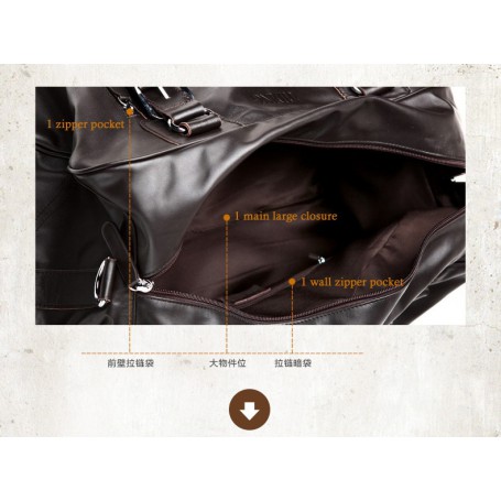 Fashion Men Genuine leather Travel Bags Men Luggage Bag real Leather Weekend bag Duffle Bag Large Overnight Tote Handbag Big