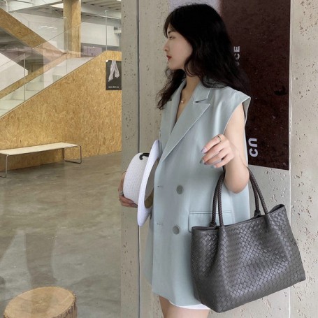 Handbag large bag shopping bag large capacity leather versatile women's bag