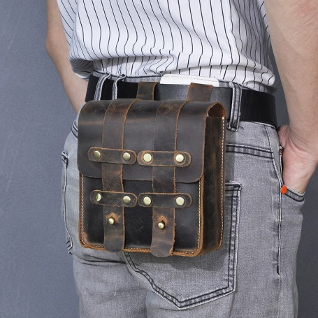 Belt Waist Bag Pack Design Bum Hip Bag 6.5" Phone Case Pouch Male 1608