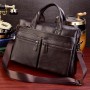Laptop Bag Large Leather 14" Laptop Messenger Bags Business Men's Travel Bags Shoulder Bags Briefcase