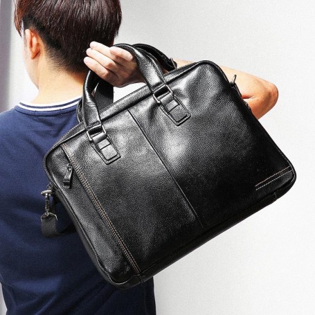 Bag Briefcase Fashion Large Capacity Business bag Black Male Shoulder Laptop Bag