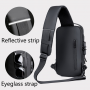 Backpack Cross Body Shoulder Chest Bag Anti-theft Travel Motorcycle Rider Waterproof Bag