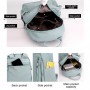 Backpack Bucket Bag Simple Solid Color Nylon Backpack Small Backpack Outdoor Travel Backpack Women's Small Schoolbag