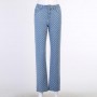 Personalized Wash Pattern Jeans Autumn New Slim Slimming Ladies Casual Pants Streetwear Women