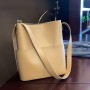 Bucket Bag Casual Large-capacity High-end Sense of Luxury Soft Leather Commuter Bag