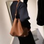 Ladies Large-capacity Shoulder Bag Soft Leather Wild Ladies Bucket Bag