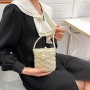 Mini Fashion Woven Straw Crossbody Bags Hollow Rattan Women Shoulder Bags