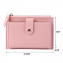 Mini Coin Purse Wallet Fashion PU Leather Multi-slot Card Holder Ladies Casual Pocket with Zipper