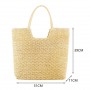 Casual Straw Woven Shoulder Bags Large Capacity Women Tote Bag