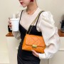 Women Under arm Handbags Fashion Embroidery Thread PU Leather Shoulder Messenger Bags