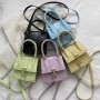 New Fashion Mini Crossbody Bags for Women PU Leather Top-Handle Bags Ladies Shoulder Bags Casual Pure Color