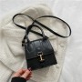 New Fashion Mini Crossbody Bags for Women PU Leather Top-Handle Bags Ladies Shoulder Bags Casual Pure Color