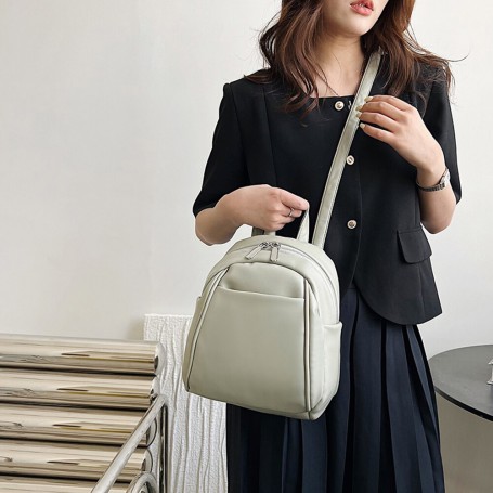 Mini Women's Backpack Retro Soft PU Leather Female Shoulder Crossbody Bag