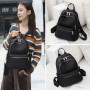 New Quality Leather Plaid Backpacks Multi layer zipper Fashion Shoulder Bags Ladies Travel Bag