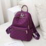 New Quality Leather Plaid Backpacks Multi layer zipper Fashion Shoulder Bags Ladies Travel Bag