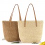 High Capacity Large Straw Bags Simple Luxury Fashion Travel Ladies Shoulder Handbags Top Handle Totes