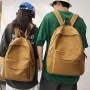 Solid Color Teenage Simple Travel Backpack Large Capacity Student Backpacks Fashion