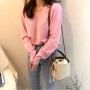 Canvas Shoulder Handbag for Ladies Fashion Casual Contrasting Colors Drawstring Bucket Bag