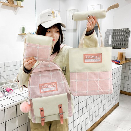 Hit Color for Teenager Girls Large School Backpack Outdoor Travel Bag