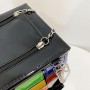 Small Handbags For Women Rubik's Cube Design Purse Square Mini With Metal Chain Leather Crossbody Bag