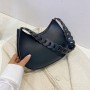 Solid Color PU Leather Small Top-Handle Bags for Women Casual Chain Ladies Shoulder Handbags
