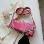 Stone Pattern Shoulder Bag Fashion Large Chain Handbag Nightclub Banquet Ladies Bag