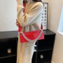 Stone Pattern Shoulder Bag Fashion Large Chain Handbag Nightclub Banquet Ladies Bag
