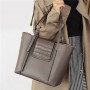 Large Capacity Tote Bag 100% Genuine Leather Women Handbag Crocodile Cover