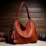 Women Leather Hand Crossbody Bags Tote Top-handle Bag Vintage