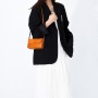 Genuine Wax Oil Skin Cowhide Leather Saddle Bag Women Luxury Chestbag Fashion Black Shoulder Bag