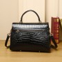 Trend Women's  Genuine Leather Crocodile Pattern Shoulder Crossbody Bag Luxury Designer Handbag