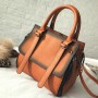 New large-capacity single shoulder leather handbag new products double belt buckle female crossbody bag