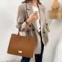 New high capacity business PU laptop bag for women fashionable temperament one shoulder crossbody tote bag