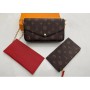 New fashion three piece high quality chain bag real leather women handbag with dust bag and box