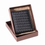 New woven wallet men's big brand fashion leather