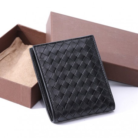 New woven wallet men's big brand fashion leather
