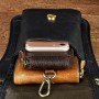 Crazy Horse Leather Design Men Small Messenger Mochila Bag Fashion Travel Belt Fanny Waist Pack Drop Leg Bag
