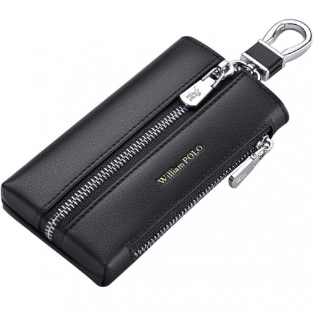 Wallet men's key chain coin purse High capacity universal Cowhide high quality key storage